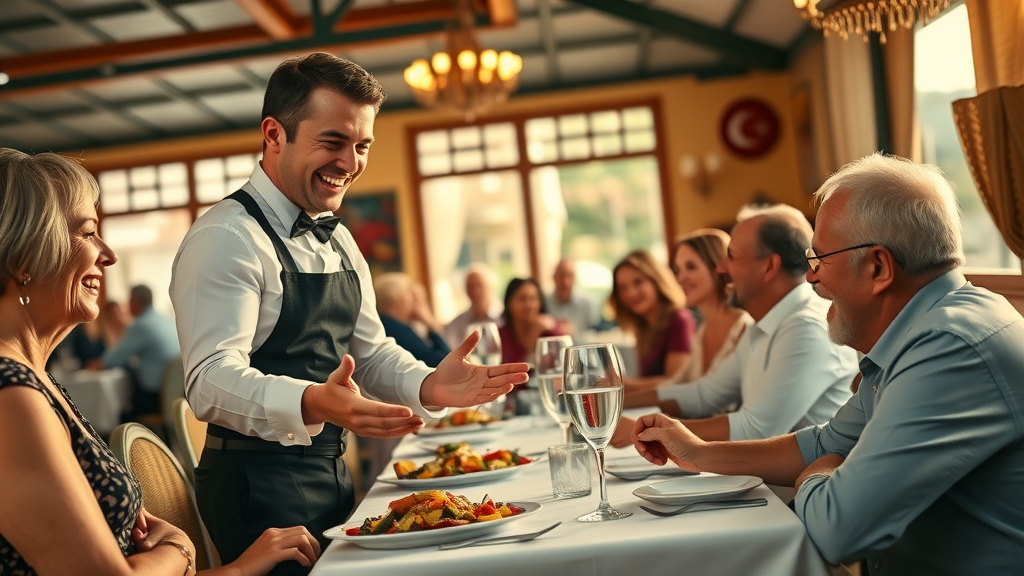 Friendly restaurant staff creates joyful family dining experience