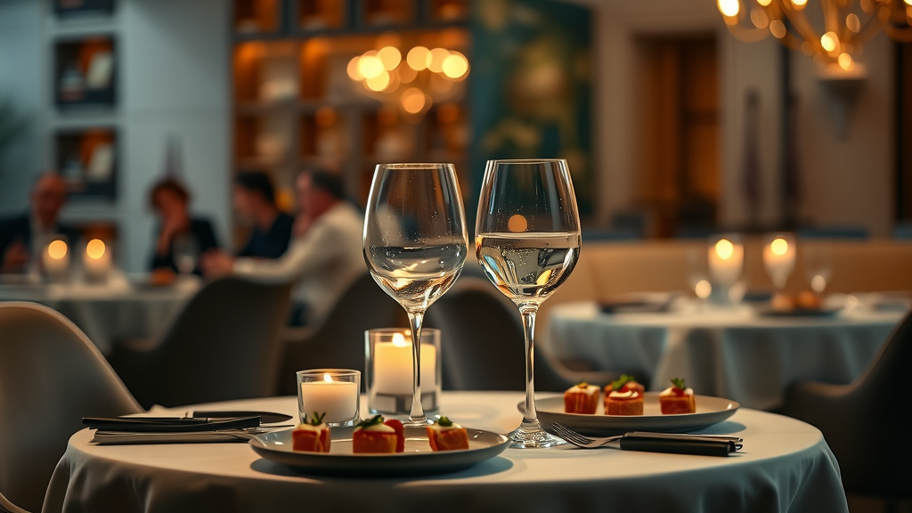 Romantic fine dining table setup in Chesterfield for special occasions