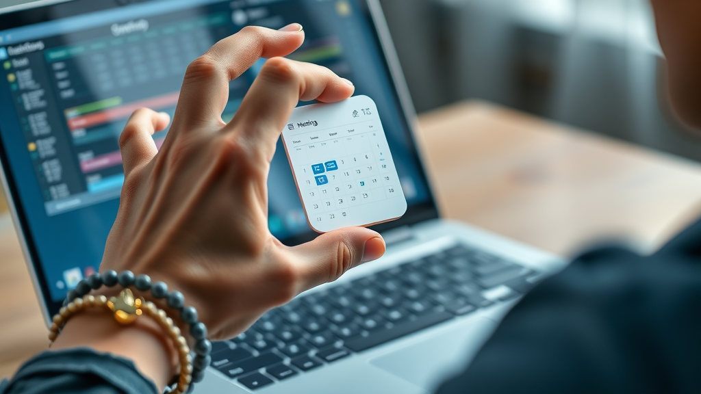 User connecting calendar app to AI meeting assistant for automated meeting workflow setup