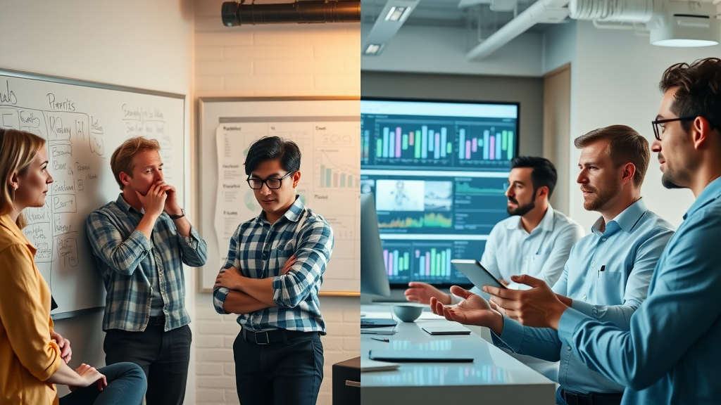 before and after results of AI scheduling content for property services
