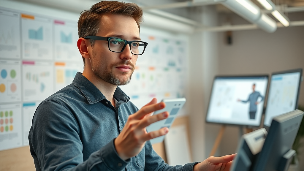 UX designer building adaptive content blocks for generative engine optimisation