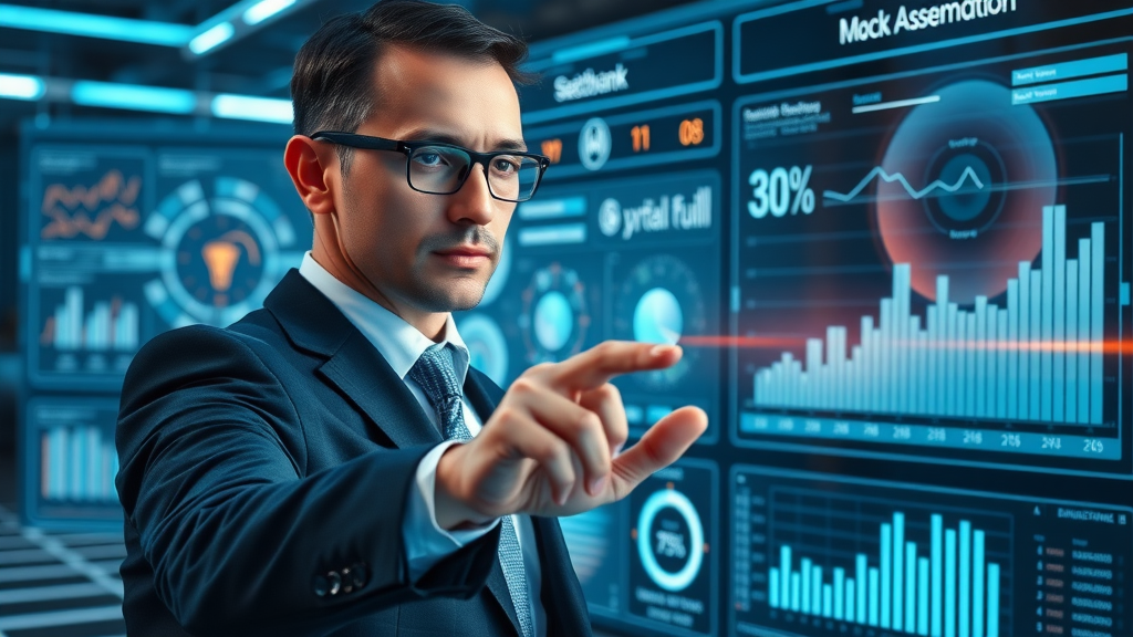 automated admin office professional property management digital dashboard modern workspace