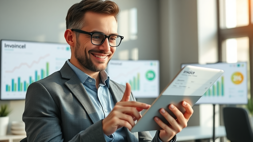 automated admin busy small business switching from paperwork to automated digital screens