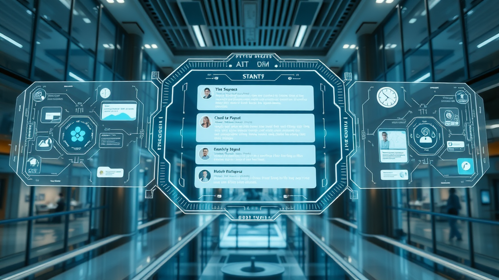 futuristic AI interface summarizing multiple customer messages in a property services context | customer communications, ai communication management