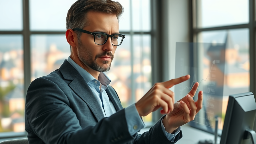 Data analyst reviewing local competitors