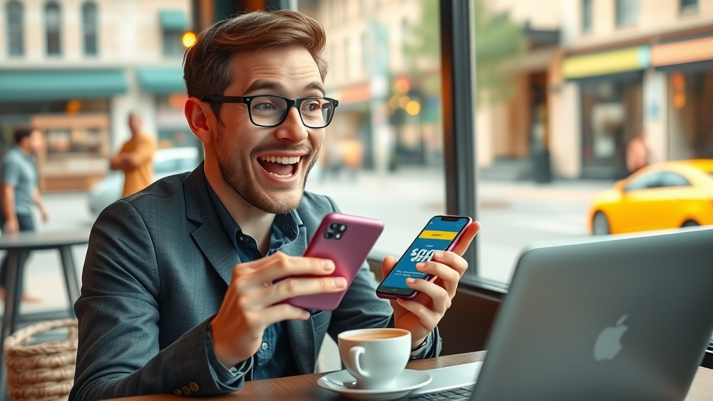 Customer enjoying personalized deal generated by agent-based AI system