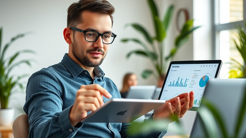 User interface mockups of top AI decision making tools for local businesses