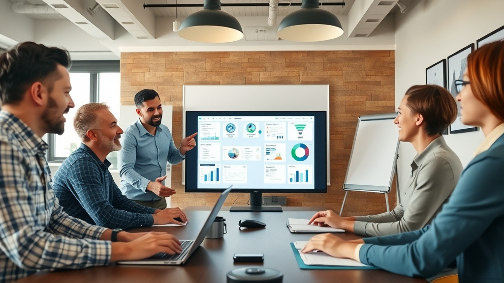 Consultant helps local business team set up machine learning ai agent for marketing